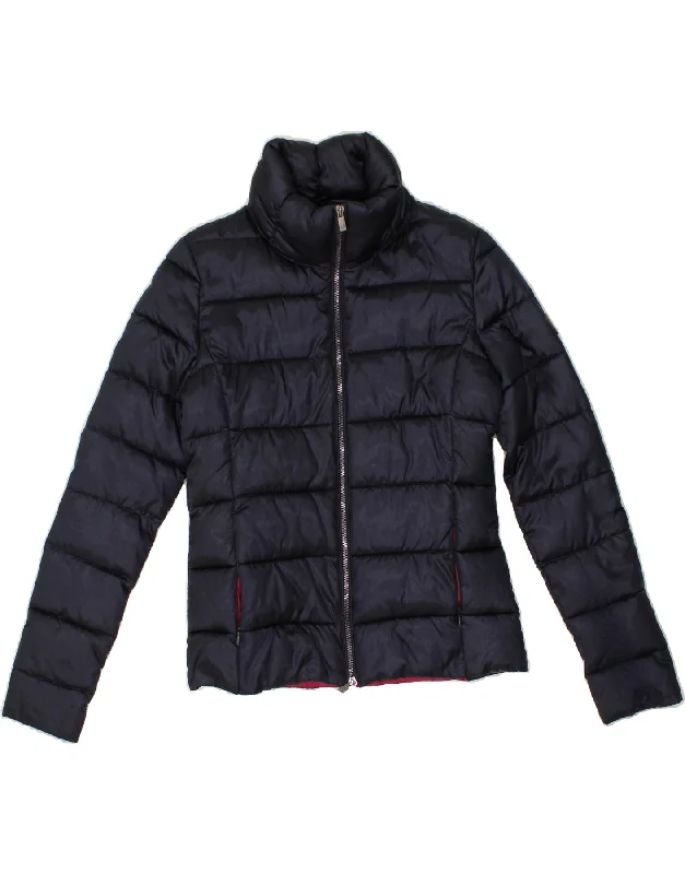 CIESSE PIUMINI Womens Padded Jacket IT 42 Medium Navy Blue Polyester