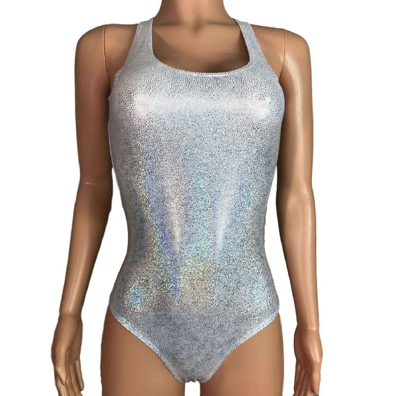 Bodysuit - Silver Holographic