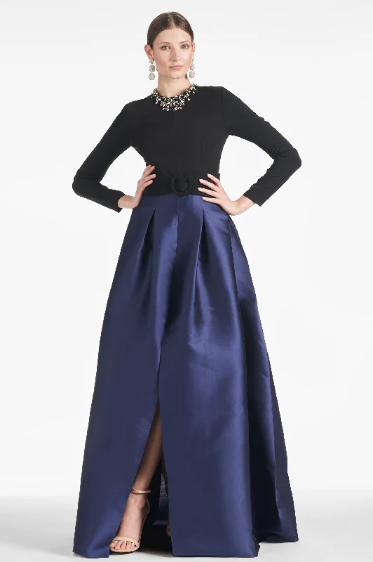 Victoria Gown - Black/Navy