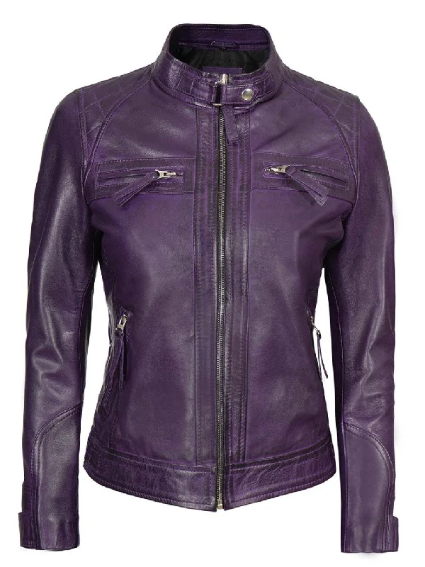 Purple / Real Leather / XS