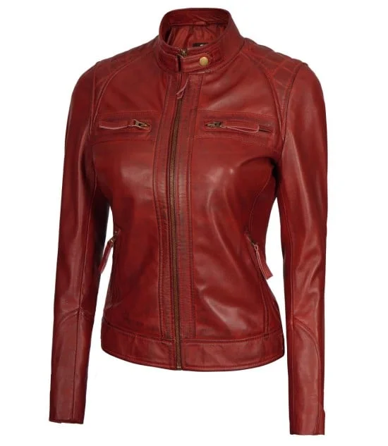 Maroon / Real Leather / XS