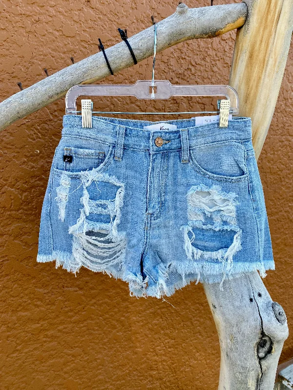 Light Distressed Shorts