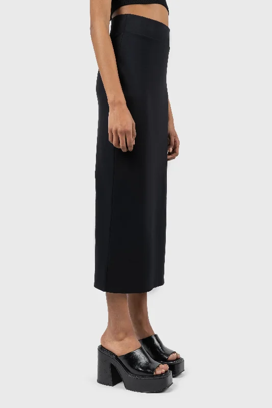 Logo High Waist Jersey Skirt