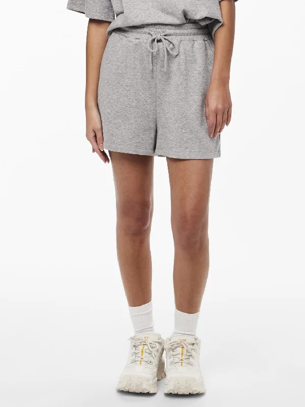 PCCHILLI Shorts - Light Grey Melange