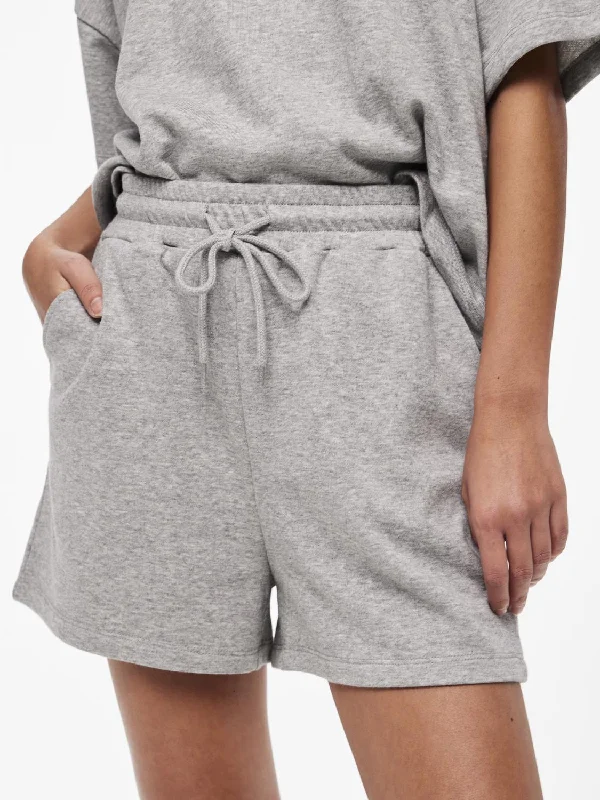 PCCHILLI Shorts - Light Grey Melange