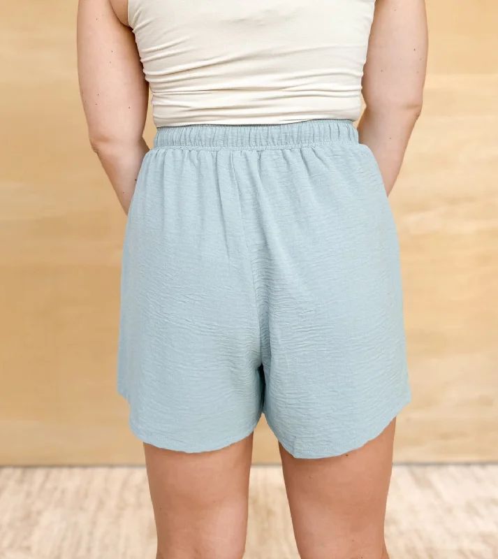 Soft & Airy Shorts - Dusty Teal